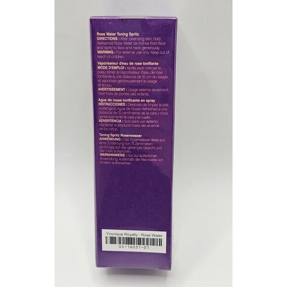 Younique Royalty Rose Water Toning Spritz NEW Sealed 1.35 fl oz 40 ml - Picture 3 of 4
